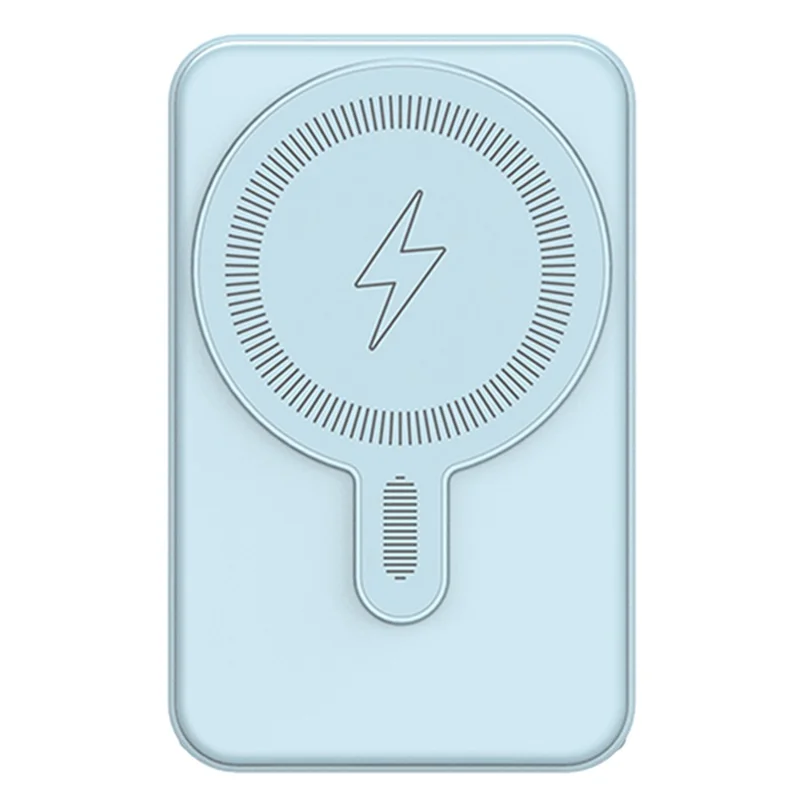 E43A Compatible with Magsafe Battery Pack 5000mAh Magnetic Wireless Power Bank Portable Charger - Sky Blue