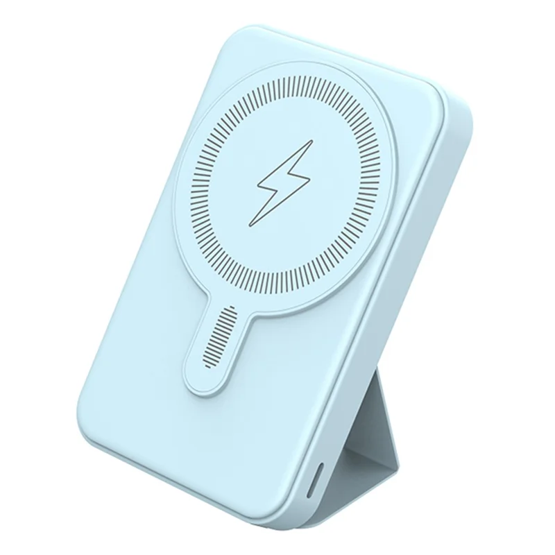 E43A Compatible with Magsafe Battery Pack 5000mAh Magnetic Wireless Power Bank Portable Charger - Sky Blue