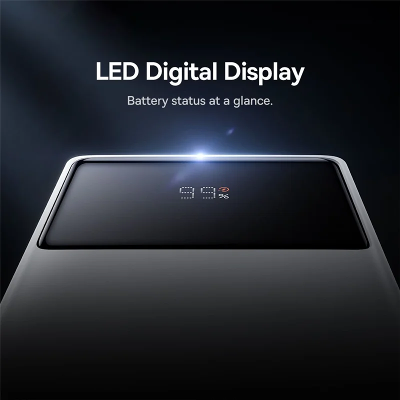 BASEUS Star-Lord Digital Display Fast Charging Power Bank 30000mAh 30W Portable Charger External Battery Pack - White