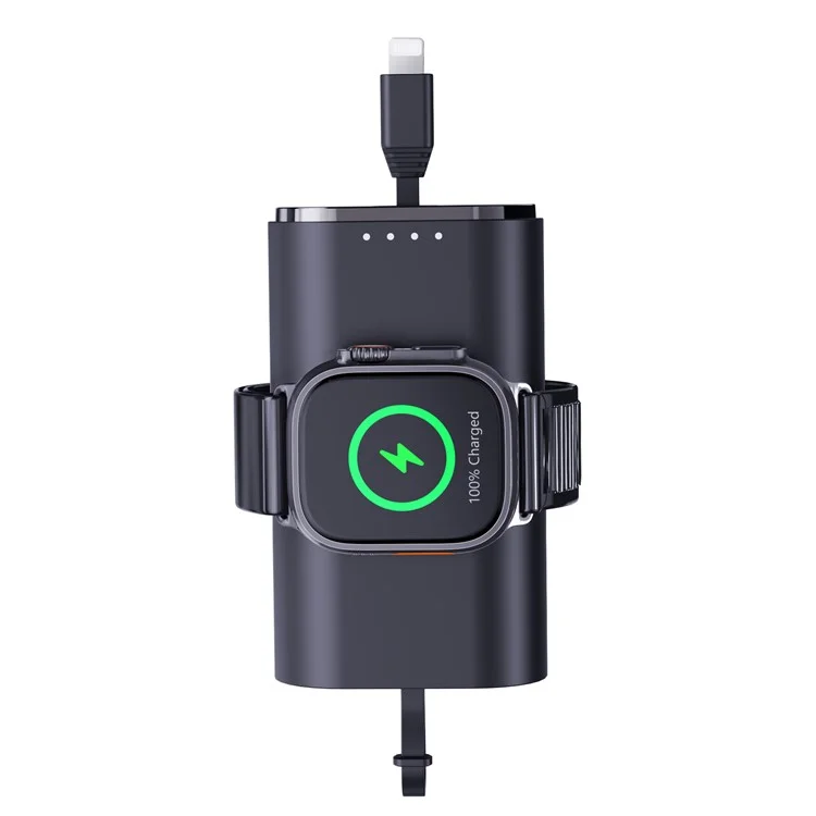 V10A PD 20W Fast Charging Power Bank for Apple Watch 5000mAh Magnetic Portable Phone Charger with iP Cable