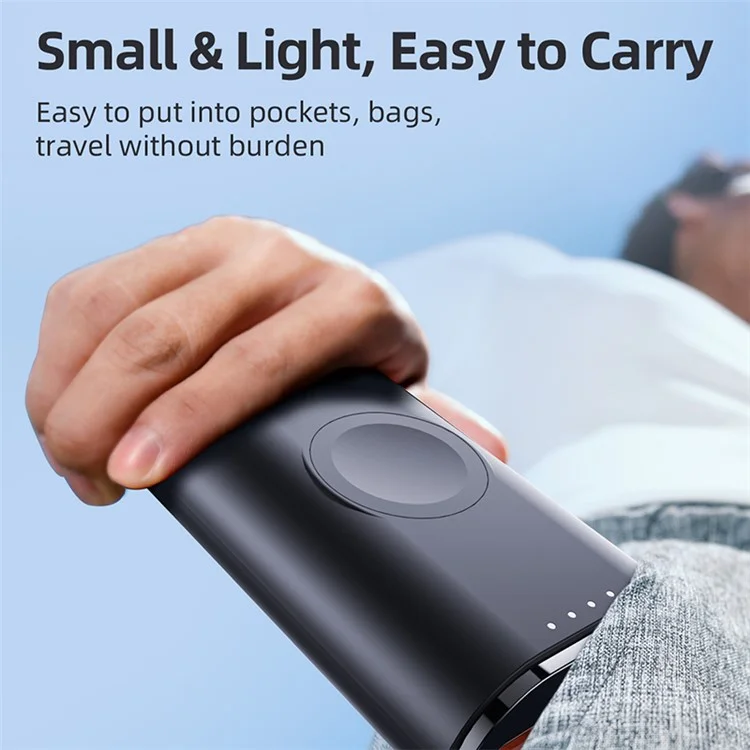V10A PD 20W Fast Charging Power Bank for Apple Watch 5000mAh Magnetic Portable Phone Charger with iP Cable