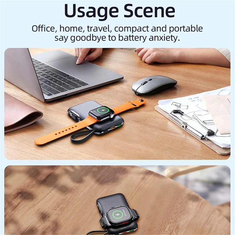 V11A PD 20W Fast Charging Power Bank with iP Cable for Apple Watch 5000mAh Magnetic Portable Phone Charger