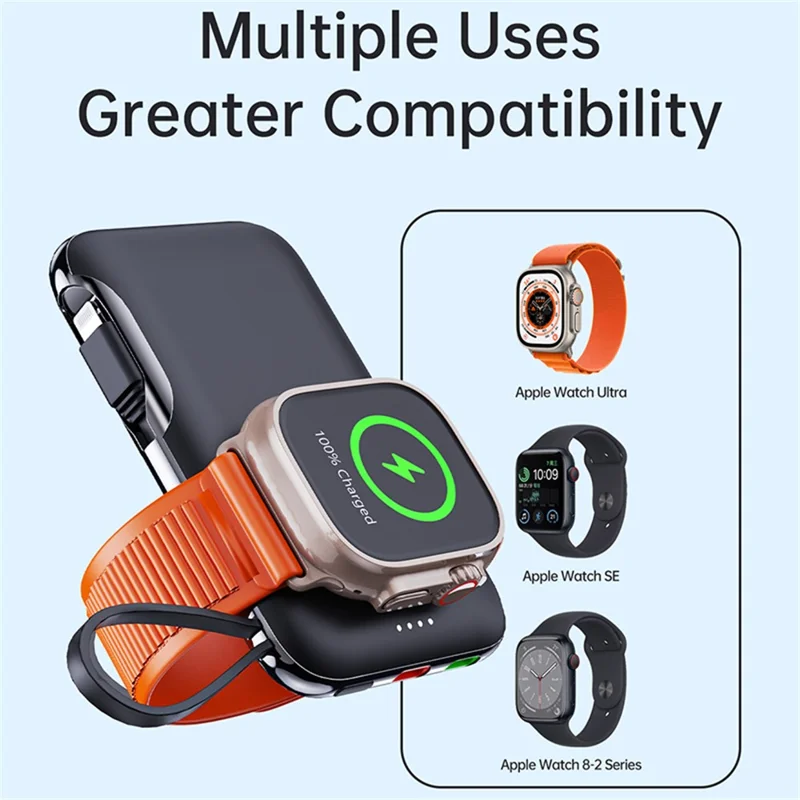 V11A PD 20W Fast Charging Power Bank with iP Cable for Apple Watch 5000mAh Magnetic Portable Phone Charger