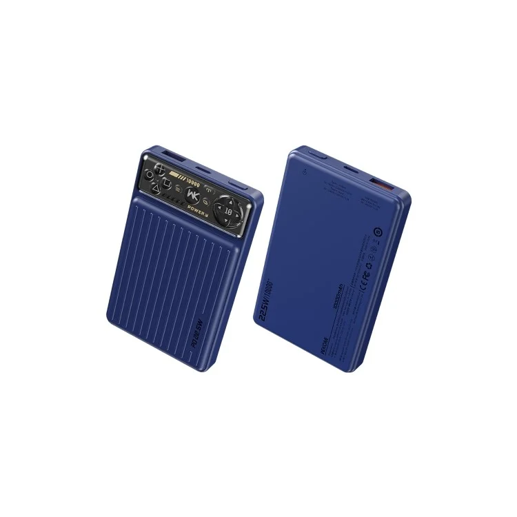 WEKOME WP-25 10000mAh 22.5W Portable Phone Charger Power Bank External Battery - Blue