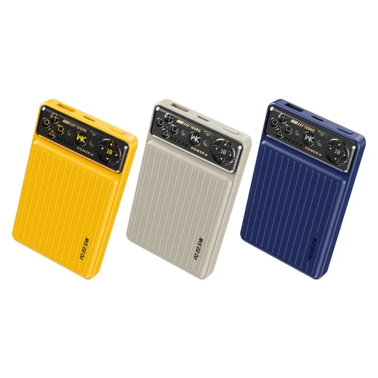 WEKOME WP-25 10000mAh 22.5W Portable Phone Charger Power Bank External Battery - Blue
