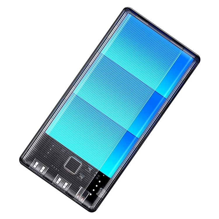 USAMS US-CD205 PB71 Batería Externa de 2 Puertos USB de 10000mAh Cargador Portátil de Teléfono - Blanco