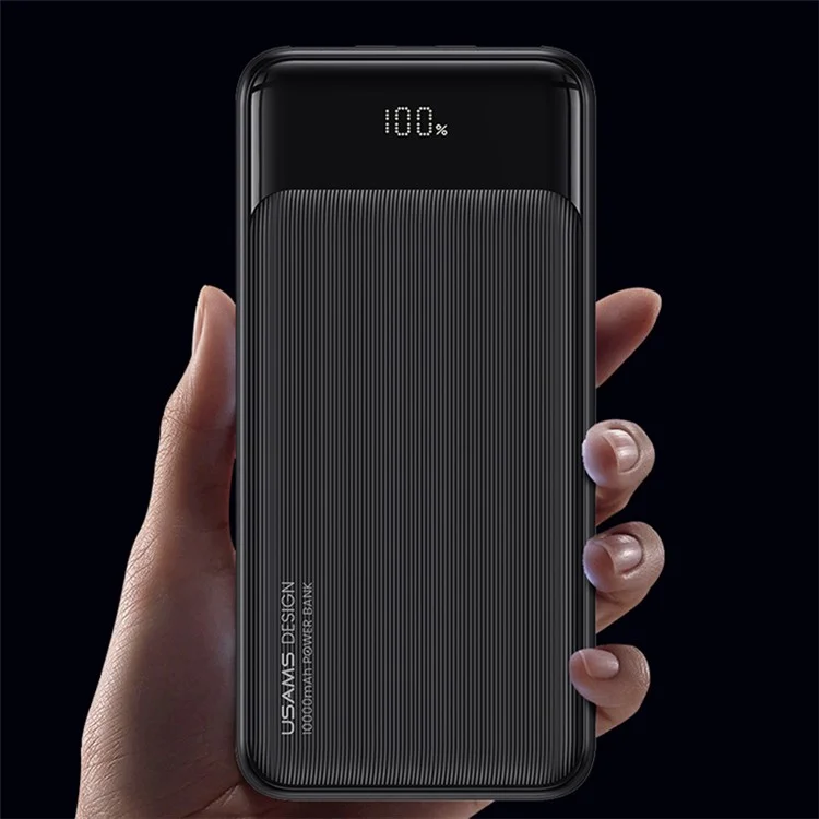 USAMS USAMS US-CD202 XY Serie 30000mah 2 USB + 1 Type-C Power Bank Battery Battery Battery Battery Con Pantalla Digital