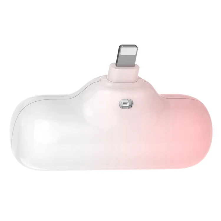 Z9 Mini Portatile 4000mAh Powerbank Caricabatterie Veloce 5V 2.1A Compatto per iOS / Android - Rosa Bianco / Connettore iP 