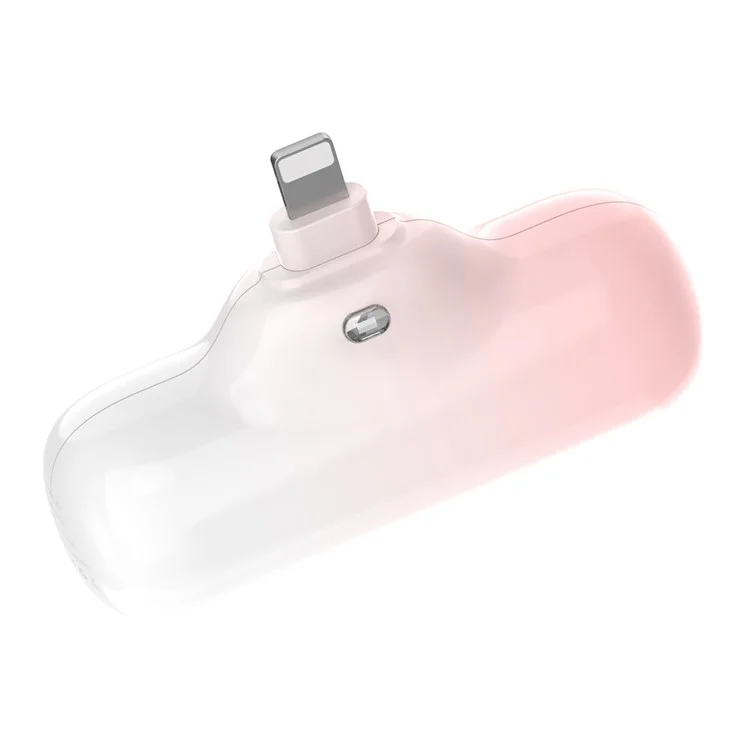 Z9 Mini Portatile 4000mAh Powerbank Caricabatterie Veloce 5V 2.1A Compatto per iOS / Android - Rosa Bianco / Connettore iP 