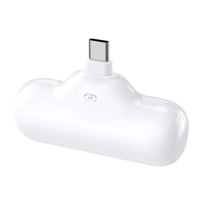 Z9 Mini Portable 4000mAh Phone Power Bank 5V 2.1A Fast Charger Compact Battery Pack for iOS  /  Android - White  /  Type-C
