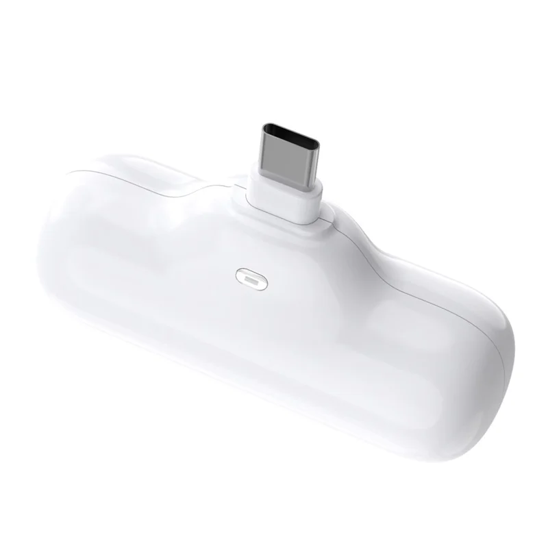 Z9 Mini Portable 4000mAh Phone Power Bank 5V 2.1A Fast Charger Compact Battery Pack for iOS  /  Android - White  /  Type-C