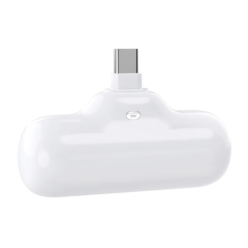 Z9 Mini Portable 4000mAh Phone Power Bank 5V 2.1A Fast Charger Compact Battery Pack for iOS  /  Android - White  /  Type-C