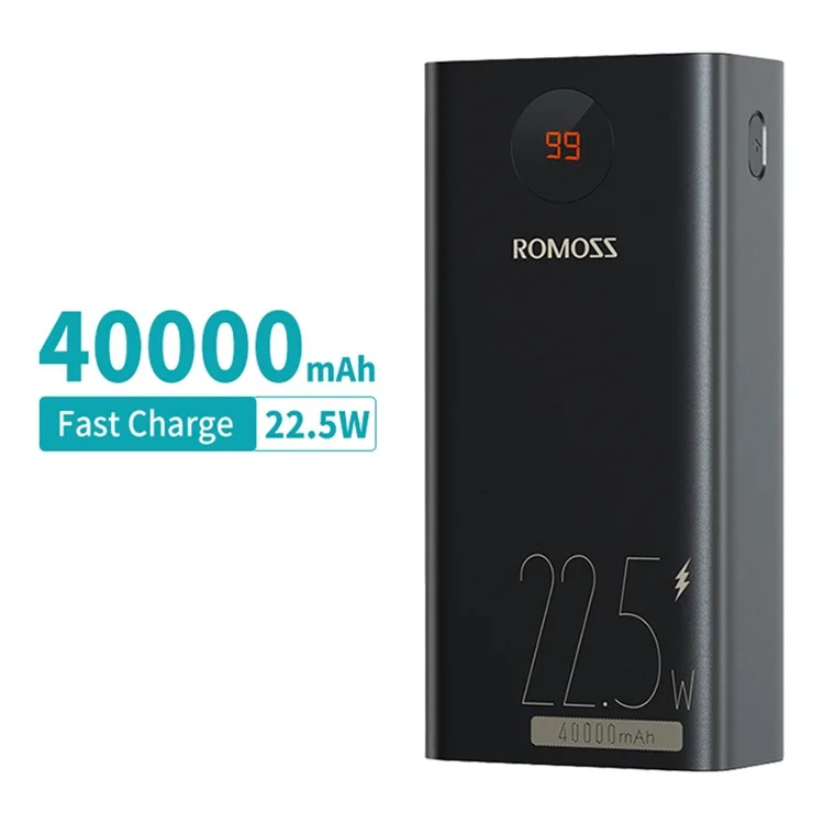 ROMOSS PEA40 аккумулятор 40000 мАч 22,5 Вт Быстрая зарядка Power Bank Портативное зарядное устройство для телефона Портативный внешний аккумулятор для ноутбука
