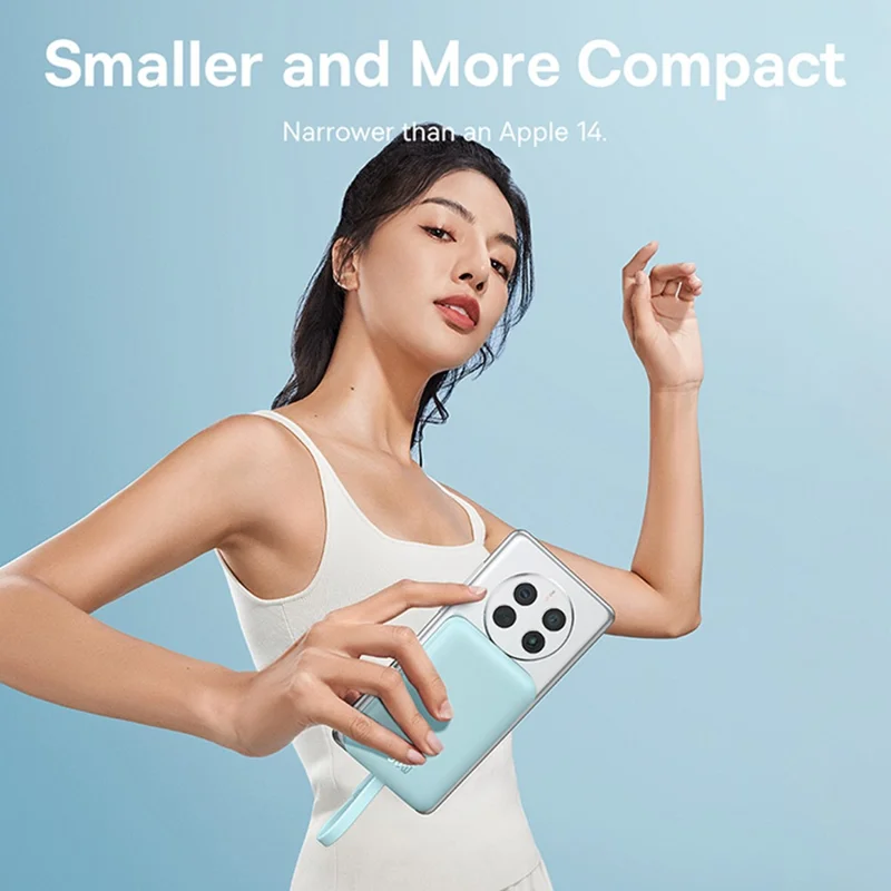 BASEUS Magnetic Mini Wireless Fast Charge Power Bank Type-C Edition 10000mAh 30W Battery Pack - Blue