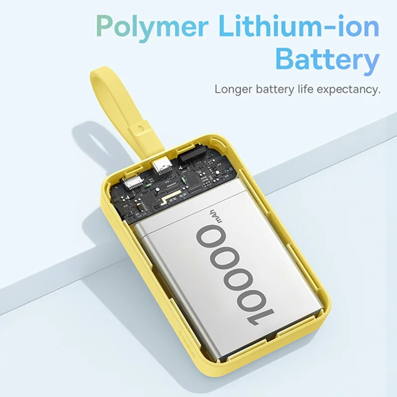 BASEUS Magnetic Mini Wireless Fast Charge Power Bank Type-C Edition 10000mAh 30W Battery Pack - Yellow
