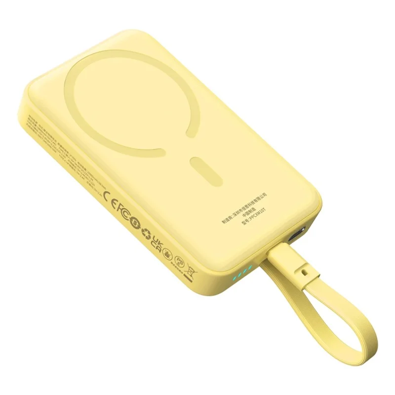 BASEUS Magnetic Mini Wireless Fast Charge Power Bank Type-C Edition 10000mAh 30W Battery Pack - Yellow