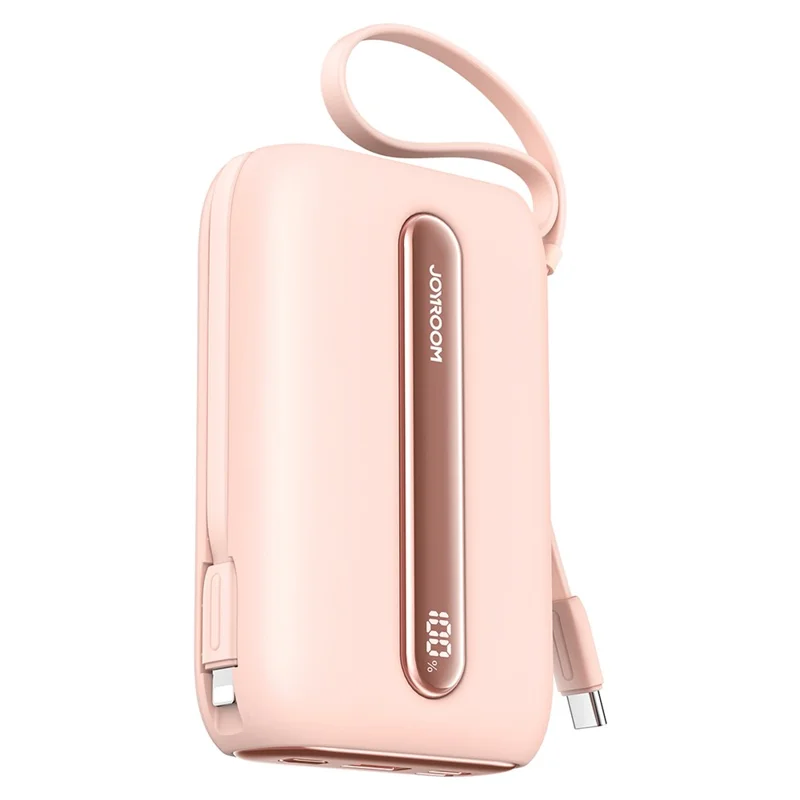 JOYROOM JR-L012 Plus 20000mAh Phone Power Bank 22.5W Fast Charging LED Display Phone Battery Pack - Pink