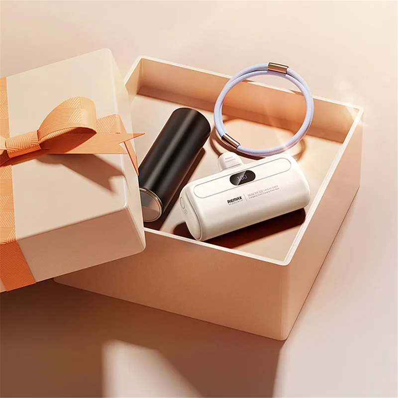 REMAX RPP-632 Capsule Series 2A Type-C Emergency Direct Charge Power Bank 5000mAh External Phone Battery - Blue