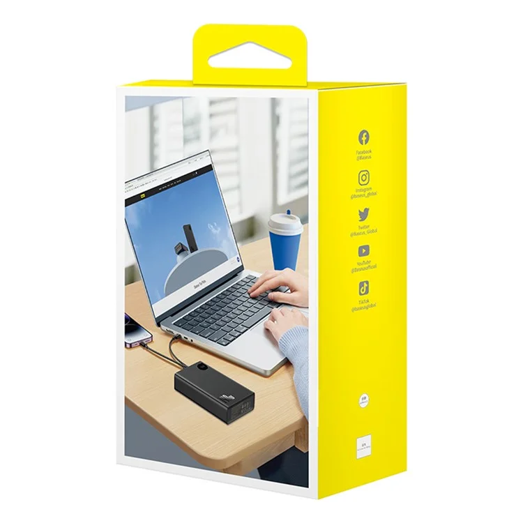 BASEUS Adaman Digital Display Power Bank 24000mAh 140W Portable Fast Charge Phone Battery Pack