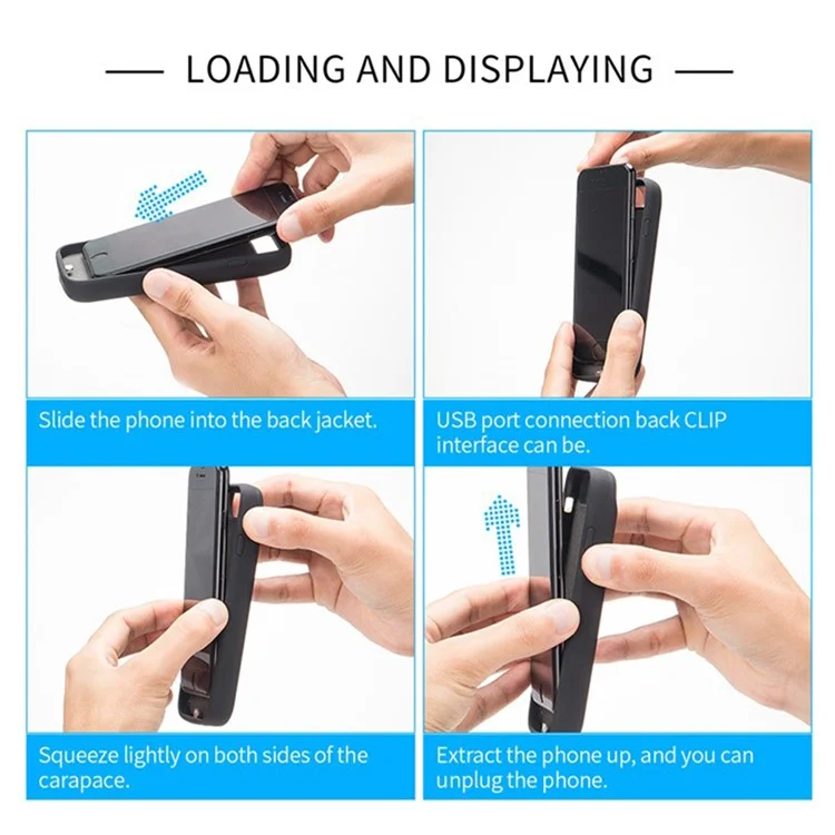 Para iPhone 15 Plus 6800mAh Capa Externa de Backup Caso Bateria de Carregamento de Energia Banco da Bateria de Banco de Alimentação de Pano de Oxford