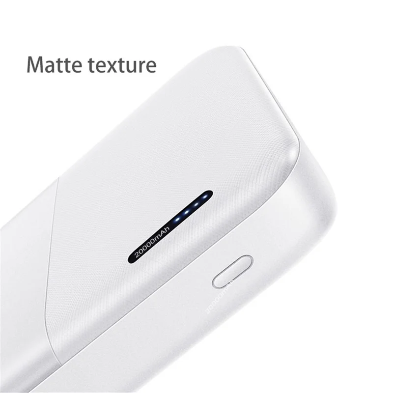 ZUZG MP-J02 Jane Series 20000mAh Polymer Power Bank Portable Phone Charger Ultra-Thin Battery Pack