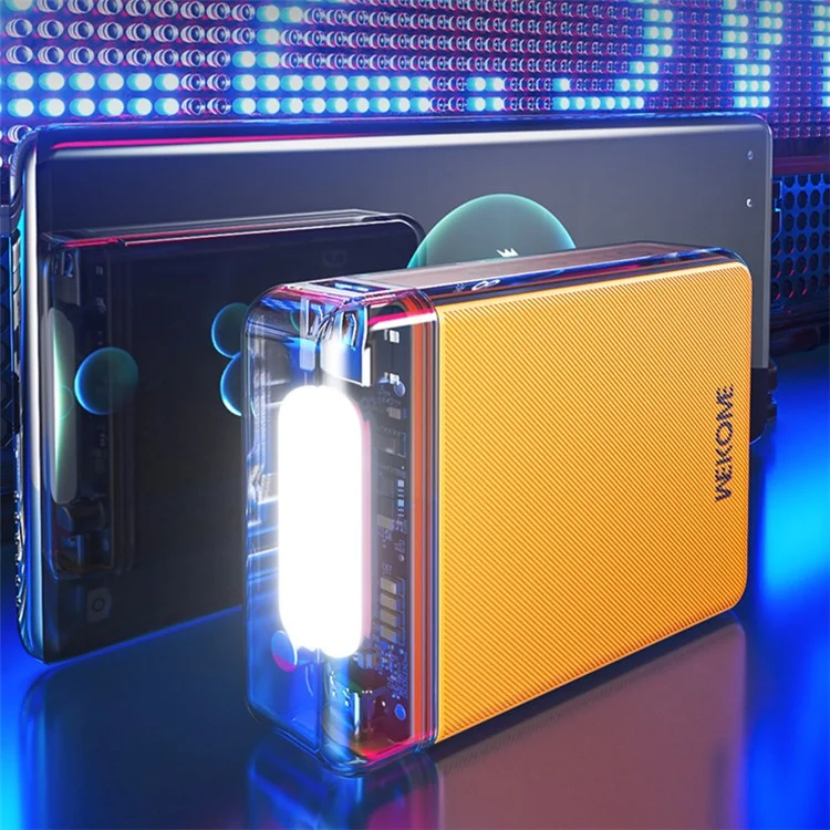 WEKOME WP-42 Serie Vanguard Gen7 Powerbank da 10000mAh con ricarica rapida a 22,5W - Giallo 
