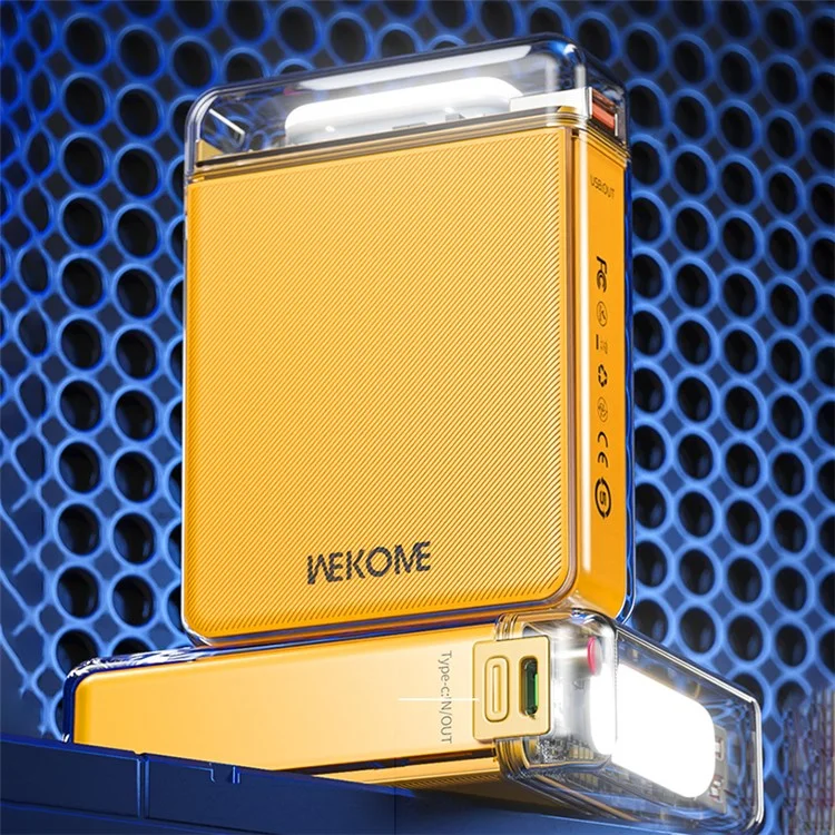 WEKOME WP-42 Serie Vanguard Gen7 Powerbank da 10000mAh con ricarica rapida a 22,5W - Giallo 