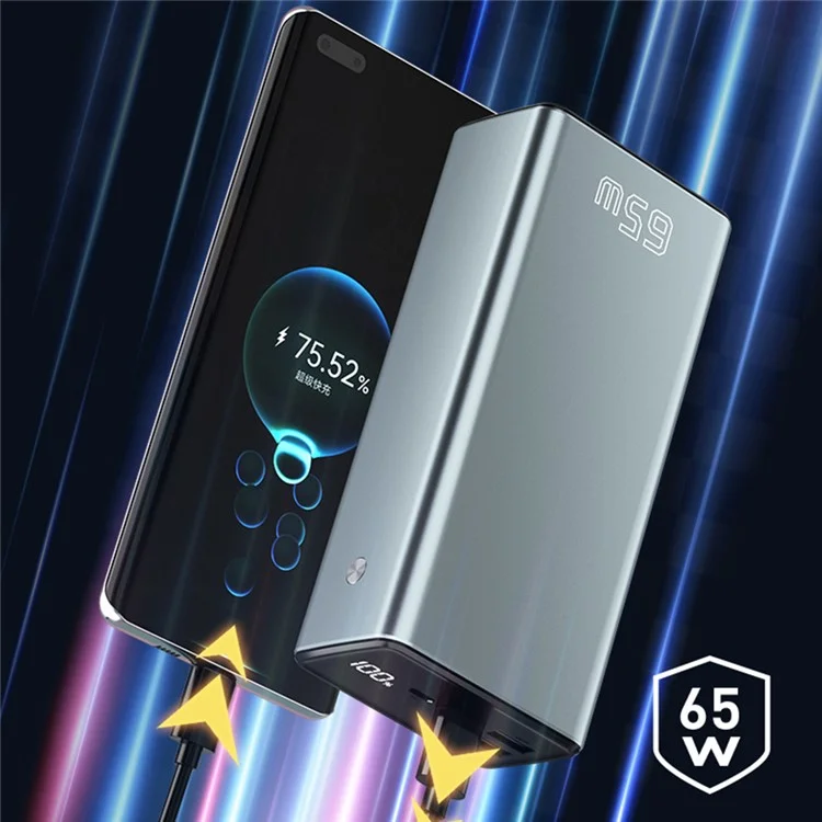T146LP 30000mAh 65W PD Fast Charging Power Bank Phone Charger External Battery