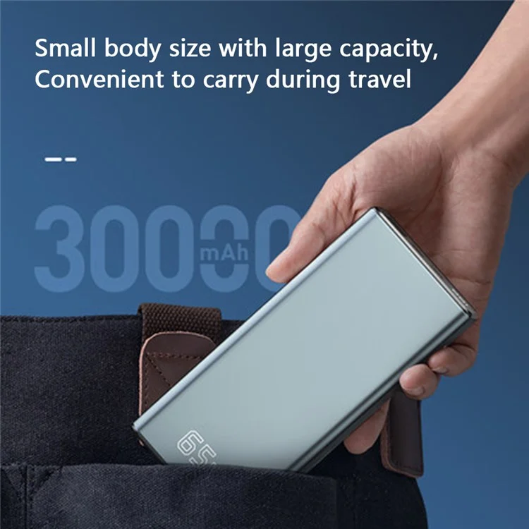 T146LP 30000mAh 65W PD Fast Charging Power Bank Phone Charger External Battery