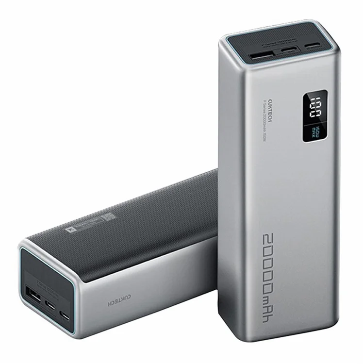 CUKTECH PB200P 150W Cell Phone Power Bank No. 15 P+Series 20000mAh Portable Phone Charger with 2 Type-C+1USB Ports
