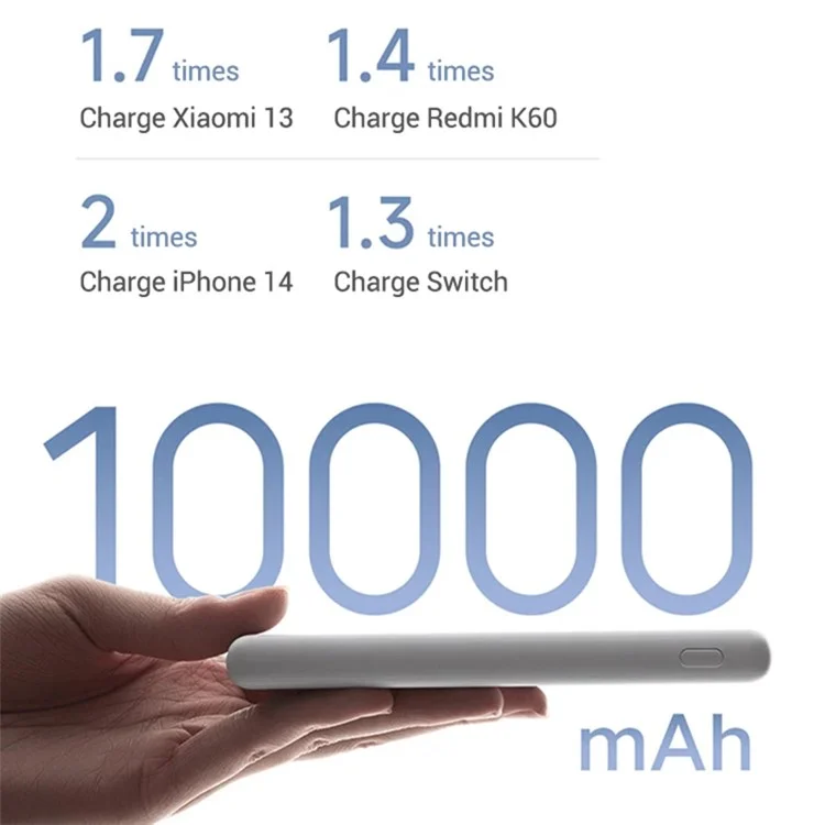 XIAOMI P16ZM 10000mAh 22.5W Versão Lite Powerbank Carregador de Bateria Externa para Celular