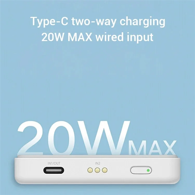 XIAOMI P05ZM Para iPhone 12-15 Série Carregador Sem Fio Magnético Power Bank 5000mAh Suporte de Carregamento