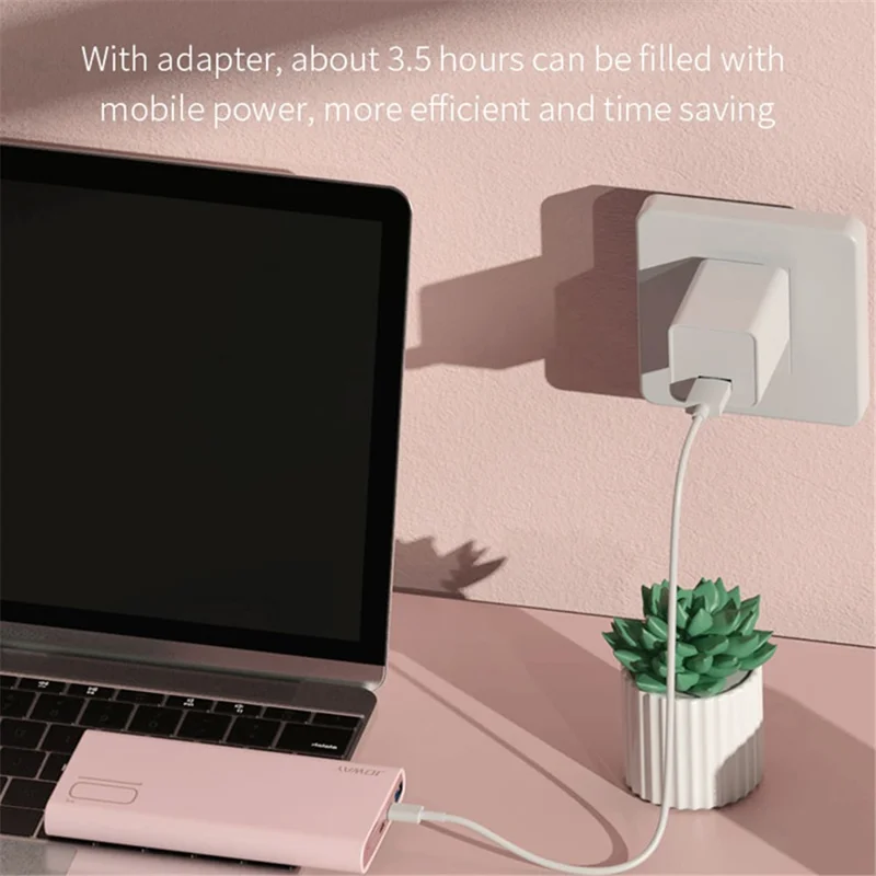 JOWAY JP310 10000mAh Phone Power Bank PD 20W Fast Charging Battery Charger - White