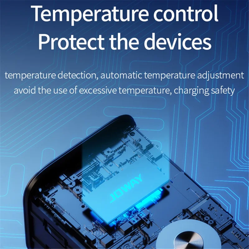 JOWAY JP316 27000mAh PD 140W Fast Charging Power Bank Digital Display Phone External Battery - Titanium Grey