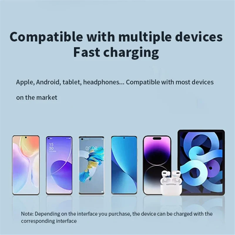 T160 5000mAh Mini Pocket Power Bank 2.1A Phone Charger Mini Battery Pack - Blue  /  iP