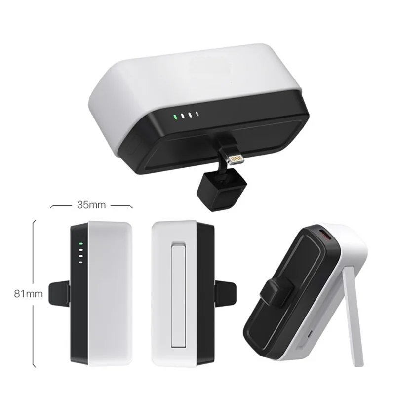 T160 5000mAh Mini Pocket Power Bank 2.1A Phone Charger Mini Battery Pack - Blue  /  iP