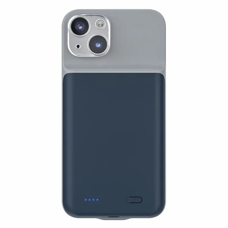 T43 Für iPhone 13 mini 6800mAh Ladehülle Aufladbare erweiterte Batterie-Backup - Blau