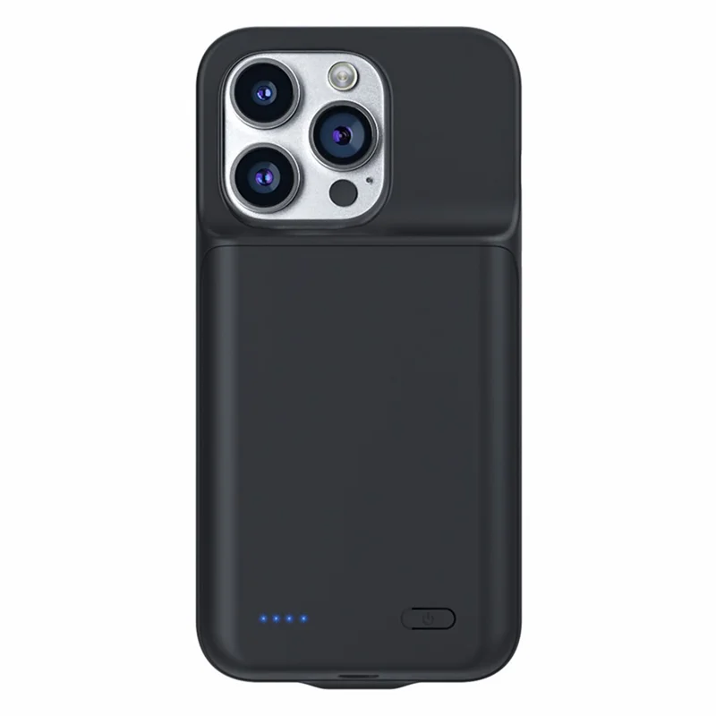 T43 For iPhone 14 Pro Battery Case 6800mAh Extended Battery Backup TPU+ABS Protective Charging Case - Black