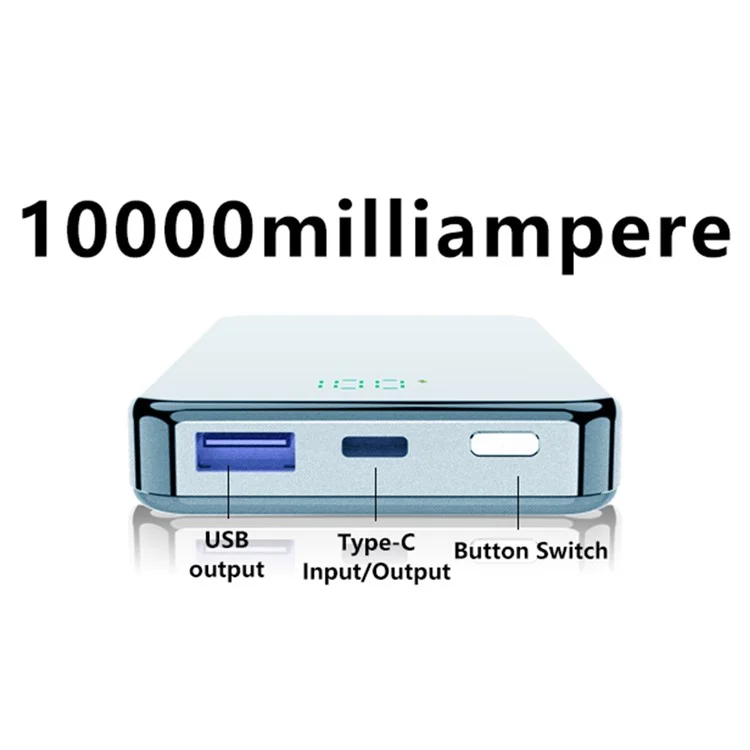 C11 Compatibile con Caricabatterie Portatile Magsafe 20W Powerbank Wireless Magnetico 10000Mah - Nero
