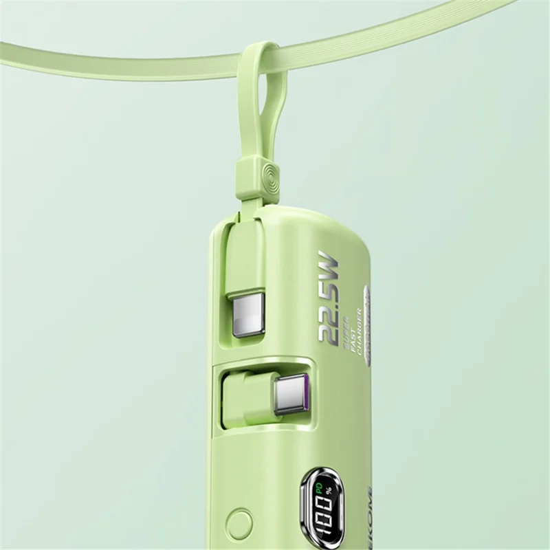 WEKOME GN-97FX 5000mAh Power Bank 22.5W Fast Phone Charger Pocket Mobile Power Supply - Beige