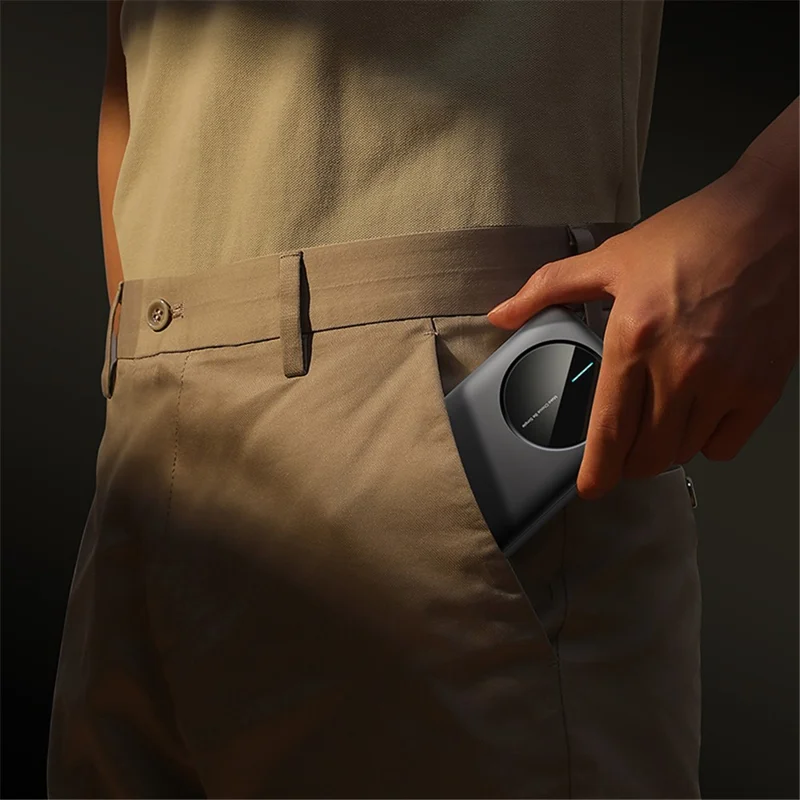 JOYROOM JR-PBF12 10000mAh Power Bank Ultra-Thin Type-C Dual Way Charging Phone External Battery - Black