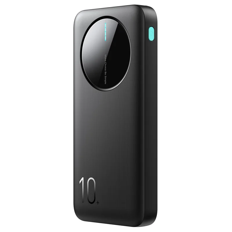 JOYROOM JR-PBF12 10000mAh Power Bank Ultra-Thin Type-C Dual Way Charging Phone External Battery - Black