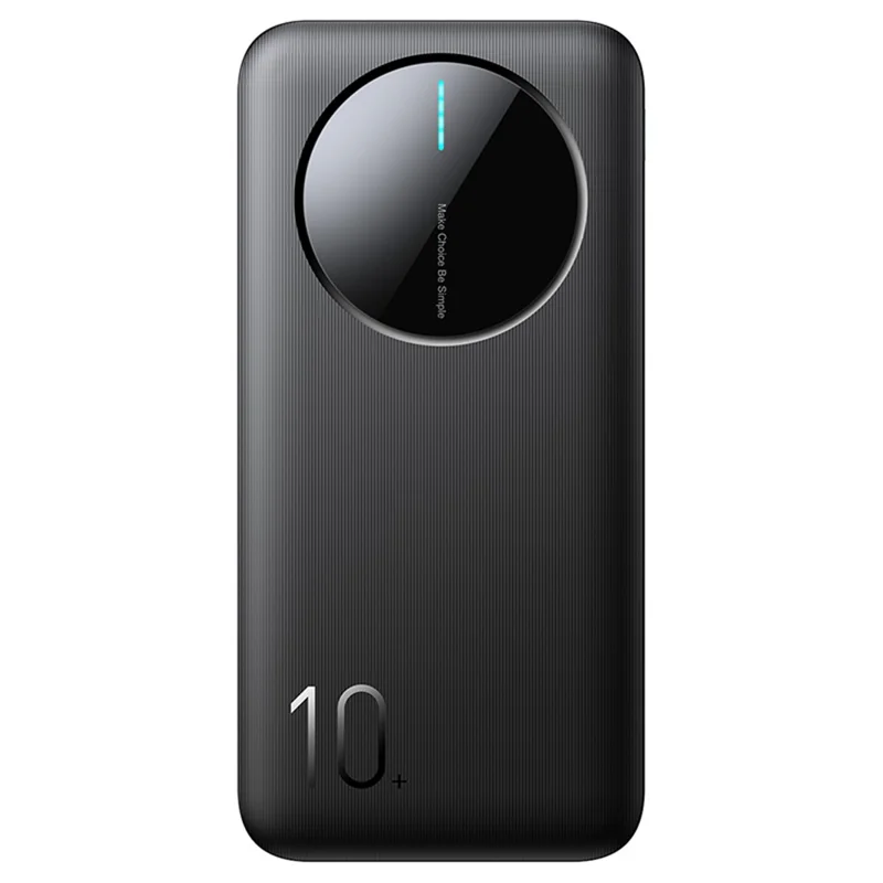 JOYROOM JR-PBF12 10000mAh Power Bank Ultra-Thin Type-C Dual Way Charging Phone External Battery - Black