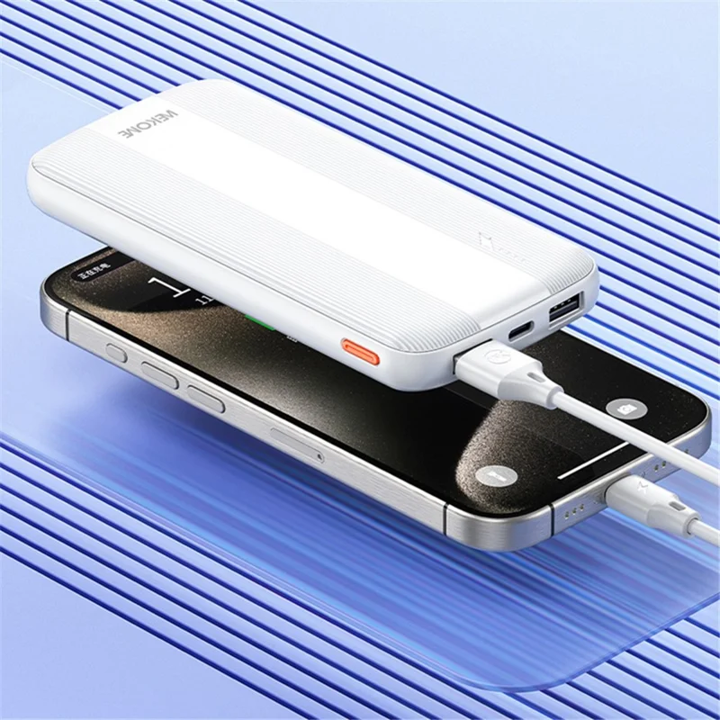 WEKOME WP-87 Раитон Серия Power Bank 20000mAh Портативное зарядное устройство для телефона - Белый
