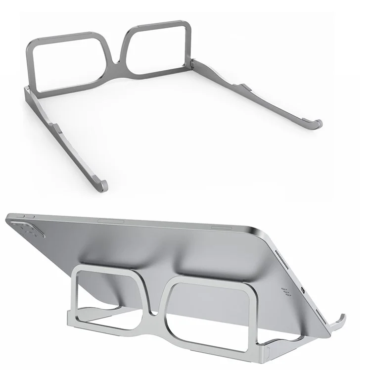 PTAZ10 Soporte para portátil con forma de gafas plegable para escritorio de MacBook Air Pro HP Lenovo