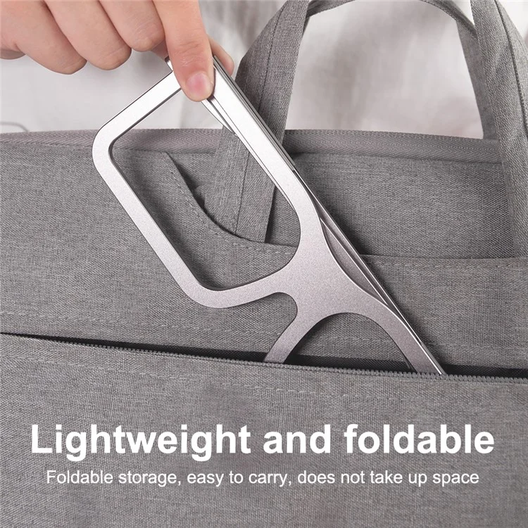 PTAZ10 Soporte para portátil con forma de gafas plegable para escritorio de MacBook Air Pro HP Lenovo
