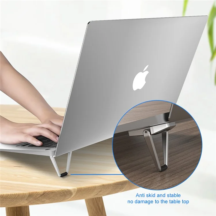 PTAZ40 Soporte Portátil Plegable con Forma de Escudo para MacBook Air Pro HP Lenovo