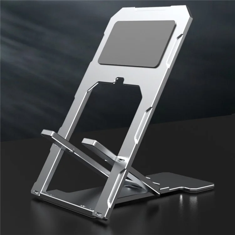 Support Portable Ultra-mince en Aluminium Support de Téléphone Mobile Support de Bureau de Bureau Réglable - Argent