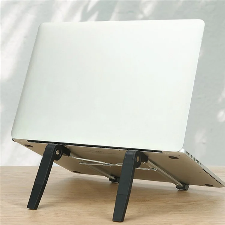 Y01 Supporto per laptop regolabile in altezza, staffa da scrivania, pieghevole, in lega di alluminio - Argento