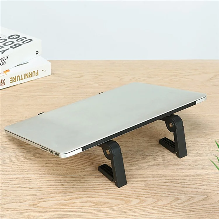 Y01 Supporto per laptop regolabile in altezza, staffa da scrivania, pieghevole, in lega di alluminio - Argento